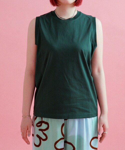 URBAN RESEARCH（アーバンリサーチ）の「『別注』ndx×URBS　EX Classic Nosleeve2（タンクトップ・レディース・VIOLET/C GREEN/CITRUS/ROCK DOVE/WHITE・S）」の21枚目の写真