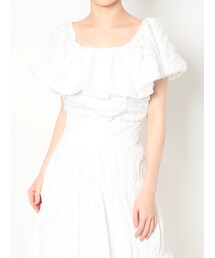 dazzlin | シアージャカードオフショルブラウス(シャツ/ブラウス)