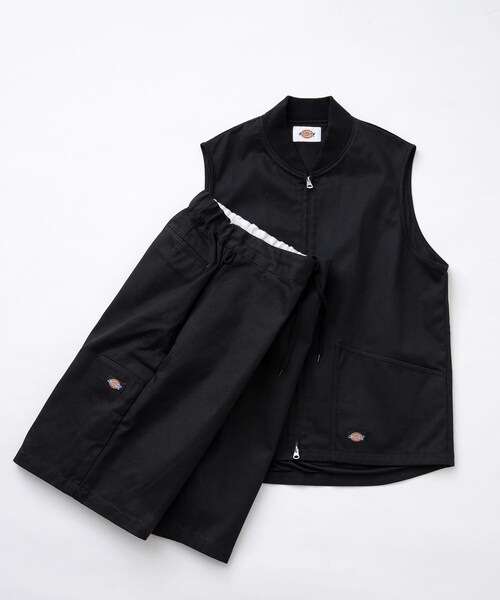 EKAL（エカル）の「『別注』Dickies×EKAL　ワークベスト（ベスト・メンズ・ブラウン/ブラック・M/L）」の4枚目の写真