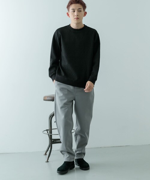 ITEMS URBANRESEARCH(アイテムズ アーバンリサーチ)の「WINDPROOF 裏フリースボンディング パンツ(その他パンツ・メンズ・GRY/KHK/BLK・M/L)」の14枚目の写真