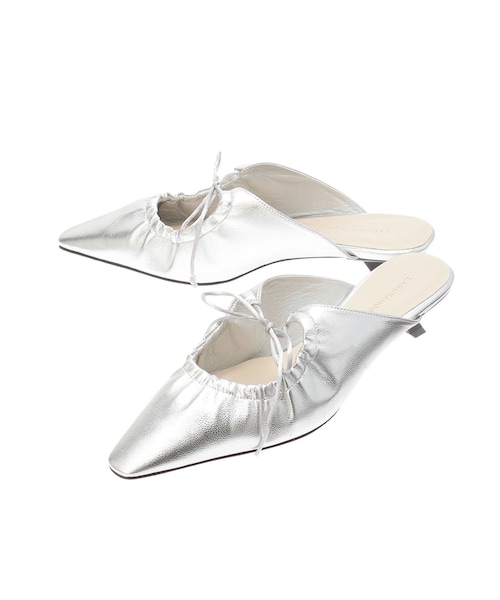 LAGUNAMOON（ラグナムーン）の「ギャザーバレエミュール（その他シューズ・レディース・アイボリー/シルバー・S/M）」の8枚目の写真