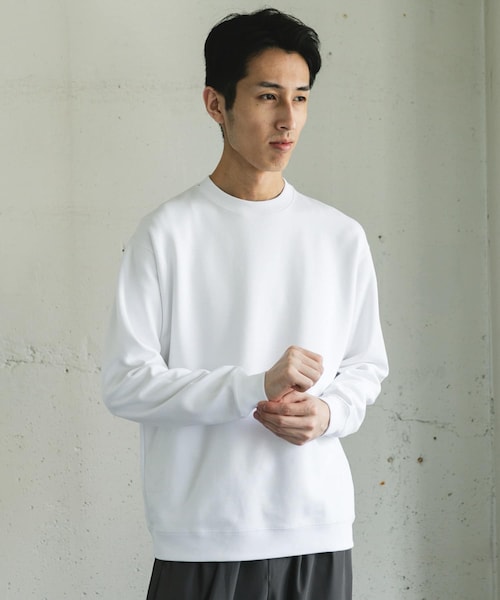 URBAN RESEARCH DOORS(アーバンリサーチドアーズ)の「シルケットダンボールロングスリーブTシャツ(Tシャツ/カットソー・メンズ・WHITE/BROWN/CHARCOAL・M/L)」の1枚目の写真