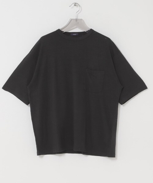 URBAN RESEARCH（アーバンリサーチ）の「YLEVE　LINEN POCKET T-SHIRTS（Tシャツ/カットソー・メンズ・010 BLACK/020 GREY/100 RED・4/5）」の5枚目の写真