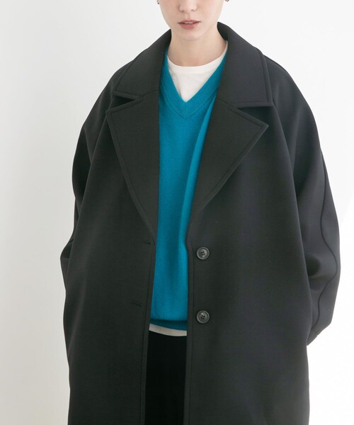 URBAN RESEARCH（アーバンリサーチ）の「ボンディングチェスターコート（チェスターコート・レディース・CHARCOAL/BLACK・FREE）」の5枚目の写真