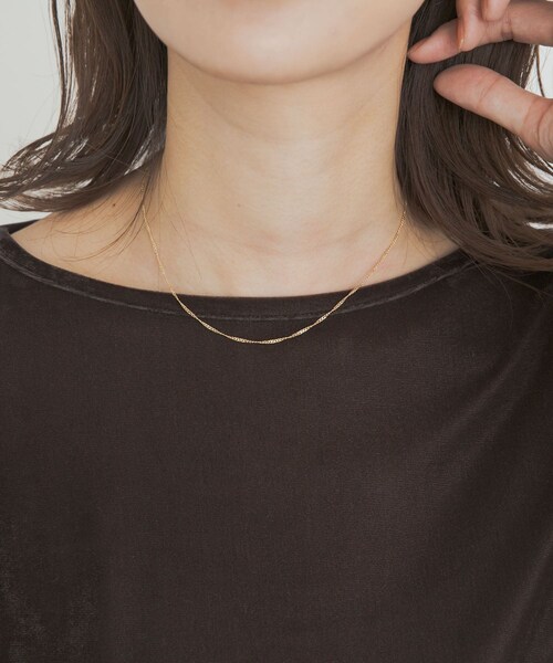 URBAN RESEARCH DOORS（アーバンリサーチドアーズ）の「ツイストチェーンショートネックレス（ネックレス・レディース・GOLD/SILVER・one）」の15枚目の写真