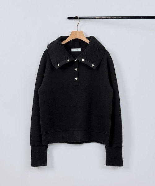 ROPE'(ロペ)の「接結ウールドットボタンハイネックニット/イージーケア(ニット/セーター・レディース・ブラック/レッド/オフホワイト・F)」の8枚目の写真