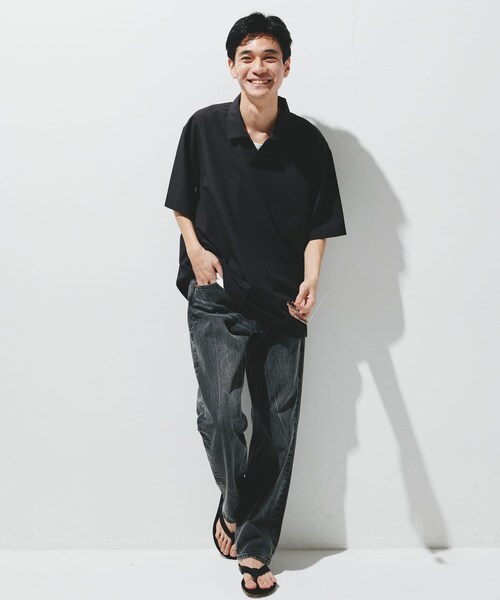 URBAN RESEARCH DOORS(アーバンリサーチドアーズ)の「『UR TECH』サマシェア ポロシャツ(ポロシャツ・メンズ・CHARCOAL/L.BLUE/BLACK・M/L/XL)」の15枚目の写真