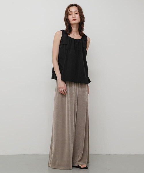 SENSE OF PLACE by URBAN RESEARCH(センスオブプレイスバイアーバンリサーチ)の「ショルダーリボンブラウス(シャツ/ブラウス・レディース・BLACK/BROWN/BEIGE・One)」の9枚目の写真