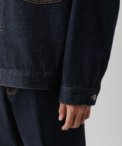 ADAM ET ROPE'(アダムエロペ)の「13oz デニムトラッカーズジャケット / ADAM ET ROPE' JEANS(デニムジャケット・メンズ・ブラック系/ネイビー・L/M/S)」の14枚目の写真