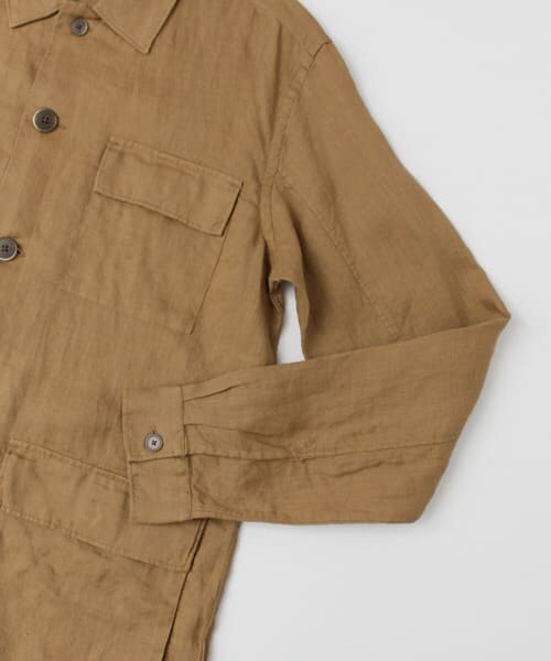 URBAN RESEARCH DOORS(アーバンリサーチドアーズ)の「リネンフィールドジャケット(ミリタリージャケット・メンズ・KHAKI/L.BROWN・38/40)」の15枚目の写真