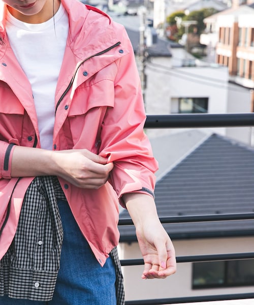 URBAN RESEARCH DOORS(アーバンリサーチドアーズ)の「『別注』Snow Peak Apparel×DOORS U.L.DOUBLEWEAVEPARKER(テーラードジャケット・レディース・PINK/BROWN/IVORY・One)」の22枚目の写真