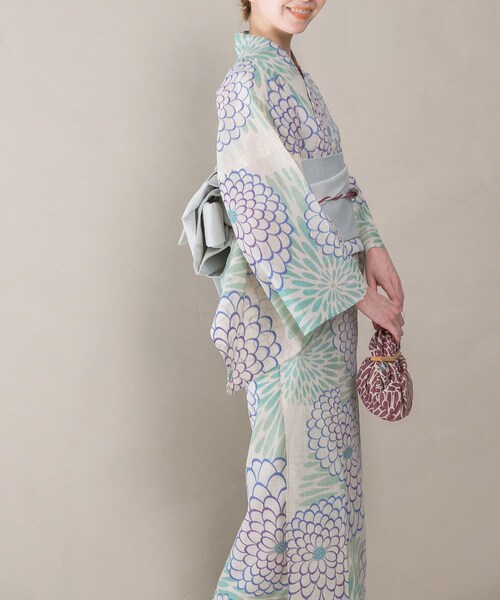 URBAN RESEARCH ROSSO（アーバンリサーチロッソ）の「浴衣 ダリア（着物・メンズ・ブルー・FREE）」の4枚目の写真
