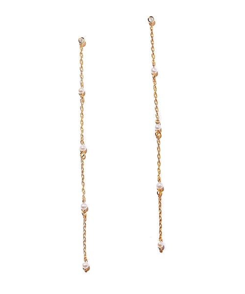 ROPE'（ロペ）の「【WEB限定】【les bonbon (ル ボンボン)】2way diamond pierce（ピアス（両耳用）・レディース・ゴールド・F）」の8枚目の写真