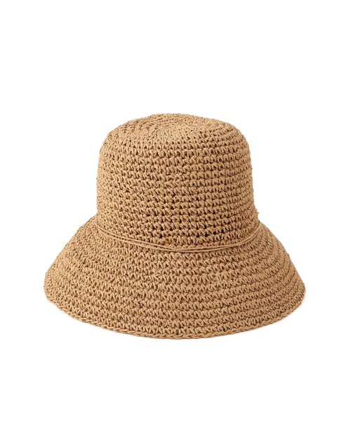 VIS（ビス）の「シンプル雑材ハット（ハット・レディース・ダークブラウン/ベージュ/ベージュ系・F）」の15枚目の写真