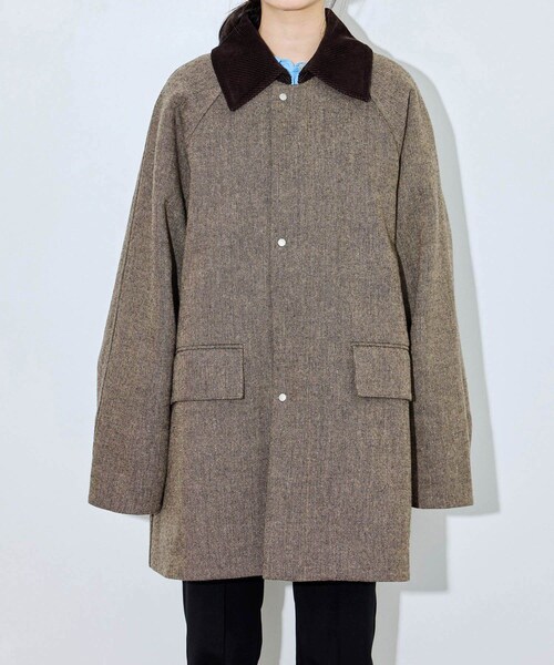 ADAM ET ROPE'(アダムエロペ)の「ライトツイードカバーオール(カバーオール・レディース・ブラウン・36/38)」の12枚目の写真