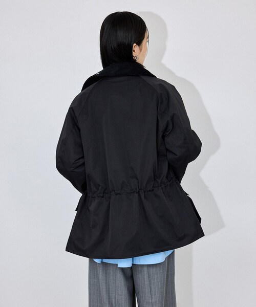 ADAM ET ROPE'(アダムエロペ)の「【Barbour for ADAM ET ROPE'】別注Shirring Bedale(その他アウター・レディース・ブラック/ベージュ・34/36)」の13枚目の写真