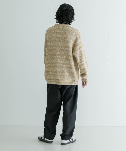 URBAN RESEARCH（アーバンリサーチ）の「URBAN RESEARCH iD　ブークレメランジニット（ニット/セーター・メンズ・GRAY/BEIGE・M/L）」の19枚目の写真