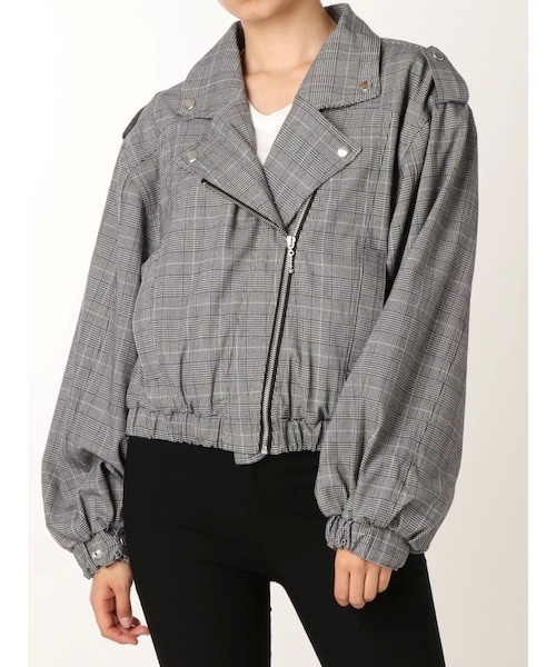 jouetie（ジュエティ）の「ルーズライダース（その他アウター・レディース・クリア/ブラック/ブルー/グレー/レッド・M）」の2枚目の写真