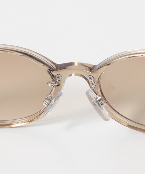 KBF（ケイビーエフ）の「オーバルフレームサングラス（メガネ・レディース・BROWN/D.BROWN・One）」の7枚目の写真