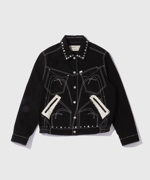 ADAM ET ROPE'（アダムエロペ）の「【PLATEAU STUDIO/プラトー スタジオ】Draft worker jacket（その他アウター・メンズ・ブラック/キナリ・1/2）」の5枚目の写真