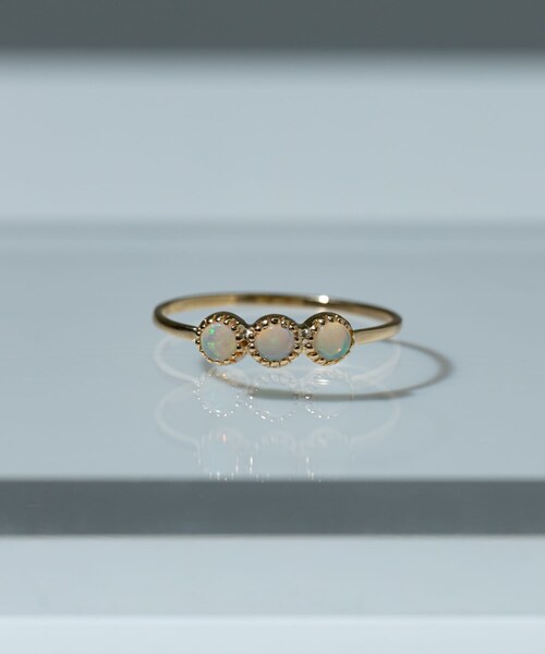 URBAN RESEARCH(アーバンリサーチ)の「ff by decor urban research three stone ring(リング・レディース・オパール/MULTI/オニキス・9/11/13/5)」の7枚目の写真