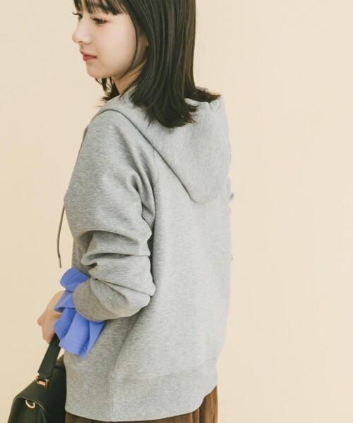 ITEMS URBANRESEARCH（アイテムズ アーバンリサーチ）の「ダンボールジップパーカー（パーカー・レディース・BLK/BRN/GRY・FREE）」の14枚目の写真