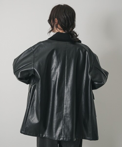 SENSE OF PLACE by URBAN RESEARCH（センスオブプレイスバイアーバンリサーチ）の「FLハンティングジャケット（テーラードジャケット・レディース・BLACK/BEIGE/BROWN・one）」の8枚目の写真