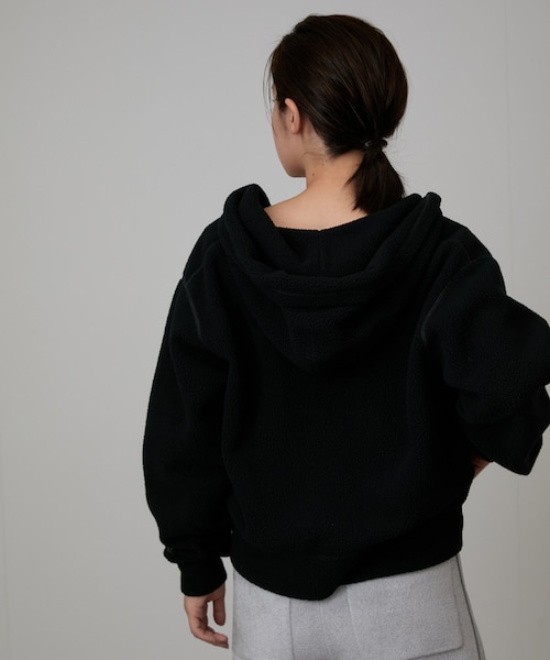 NERGY(ナージー)の「DANTON #DT-C0363 POL_ZIP PARKA(パーカー・レディース・ブラック/キナリ・M)」の14枚目の写真