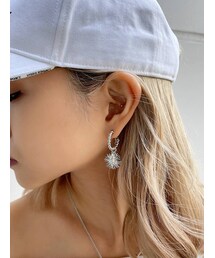 GYDA | JEYSUS リバーシブルメダイフープピアス(ピアス（両耳用）)
