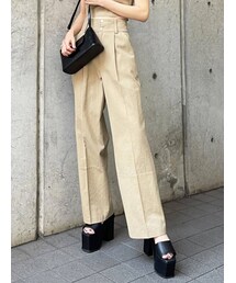 EMODA | 【セットアップ着用可】ハイウエストセミワイドパンツ(その他パンツ)