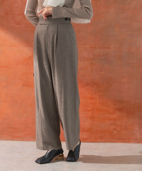 URBAN RESEARCH ROSSO（アーバンリサーチロッソ）の「ハイウエストツイードワイドパンツ（その他パンツ・レディース・BLACK/BEIGE/MINT・36/38）」の22枚目の写真