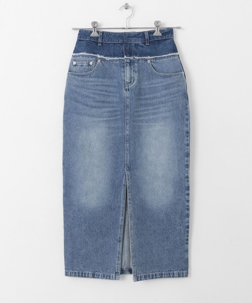 SENSE OF PLACE by URBAN RESEARCH（センスオブプレイスバイアーバンリサーチ）の「レイヤードデニムスカート（デニムスカート・レディース・ONE WASH/L.INDIGO・S/M）」の17枚目の写真