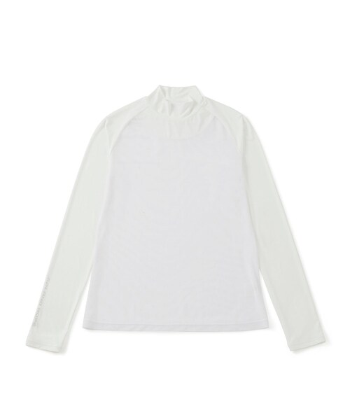 ROPE'（ロペ）の「【UVカット】【速乾】クールコアUVメッシュ切替モックプルオーバー（Tシャツ/カットソー・レディース・ブラック/ホワイト/ネイビー・L/M/S）」の3枚目の写真