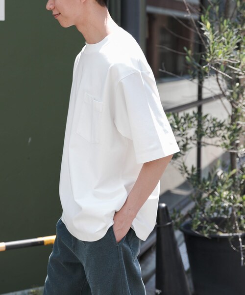 URBAN RESEARCH DOORS(アーバンリサーチドアーズ)の「FORK&SPOON ハイゲージクールTシャツ(Tシャツ/カットソー・メンズ・OFF/BLACK/PURPLE・4/5)」の8枚目の写真