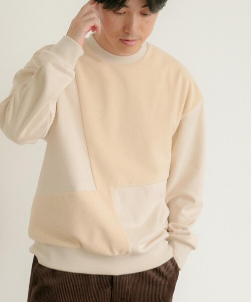 ITEMS URBANRESEARCH（アイテムズ アーバンリサーチ）の「『静電気防止』裏フリースフェイクスウェード クレイジープルオーバー（その他トップス・メンズ・GRN/BLU/IVO/BLK・M/L）」の11枚目の写真