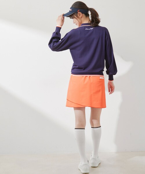 ROPE'（ロペ）の「ケーブル柄衿使いパフ袖長袖プルオーバー（ニット/セーター・レディース・ホワイト/グリーン/ネイビー・L/M/S）」の14枚目の写真