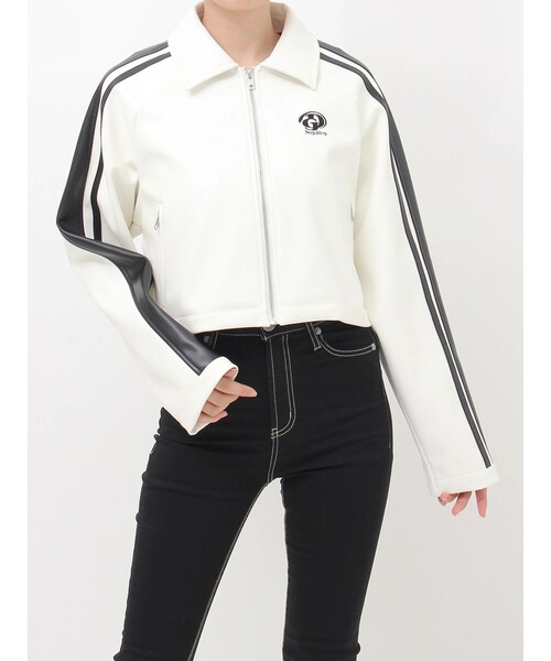 まぁみ♡さん  GDラインスリーブショートジャケット GYDA（ジェイダ）の「GDラインスリーブショートジャケット（ライダース