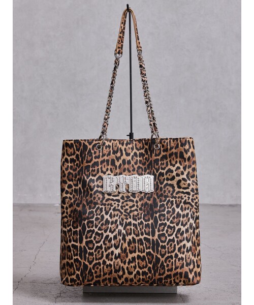 GYDA(ジェイダ)の「GYDAbijouプレートチェーントートBAG(トートバッグ・レディース・ブラック/ミックス/シルバー・F)」の3枚目の写真