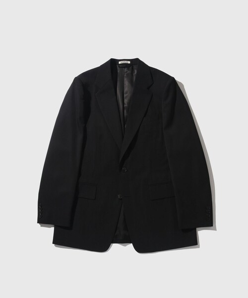 ADAM ET ROPE'(アダムエロペ)の「【AURALEE/オーラリー】LIGHT WOOL MAX GABARDINE JACKET(テーラードジャケット・メンズ・ブラック/ブラウン・3/4/5)」の3枚目の写真