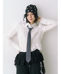 jouetie | レイヤードスリーブシャーリングブラウス(シャツ/ブラウス)