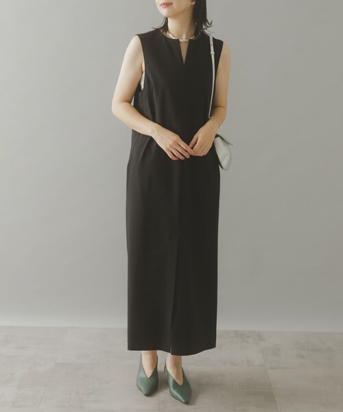 URBAN RESEARCH ROSSO（アーバンリサーチロッソ）の「...&DEAR 2wayバックリボンワンピース（ワンピース・レディース・GRAY/BLACK・FREE）」の4枚目の写真