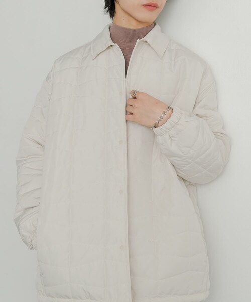 SENSE OF PLACE by URBAN RESEARCH（センスオブプレイスバイアーバンリサーチ）の「パデットキルティングコーチジャケット（その他アウター・メンズ・KHAKI/IVORY/BLACK・M/L）」の7枚目の写真