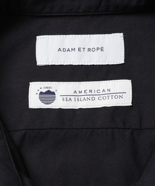 ADAM ET ROPE'（アダムエロペ）の「【Sea Island Cotton】レギュラーカラーシャツ（シャツ/ブラウス・メンズ・ホワイト/ネイビー/ネイビー系/サックス・L/M）」の14枚目の写真