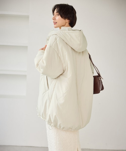 ROPE' PICNIC（ロペピクニック）の「中綿モンスターコート（ダウンジャケット/コート・レディース・ブラック/キナリ・F）」の20枚目の写真