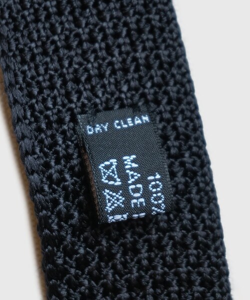 ADAM ET ROPE'(アダムエロペ)の「【HEUGN/ユーゲン】Mike Knit Tie Luigi(ネクタイ・メンズ・ブラック・F)」の9枚目の写真