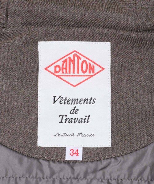 URBAN RESEARCH DOORS（アーバンリサーチドアーズ）の「DANTON　HOODED JACKET（テーラードジャケット・レディース・GREIGE/BLACK・34）」の11枚目の写真