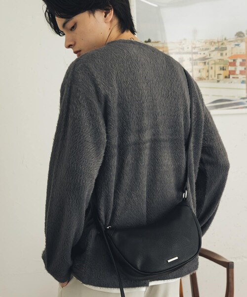 SENSE OF PLACE by URBAN RESEARCH（センスオブプレイスバイアーバンリサーチ）の「FLラウンドショルダーバッグ（ショルダーバッグ・メンズ・BLACK/BROWN・One）」の6枚目の写真