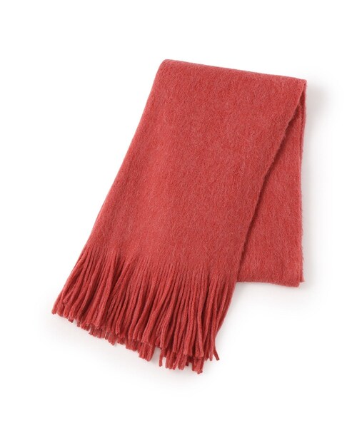 VIS（ビス）の「ミンクタッチもちもちストール（ストール/ショール・レディース・チャコール/キナリ/ベージュ系/レッド・F）」の11枚目の写真