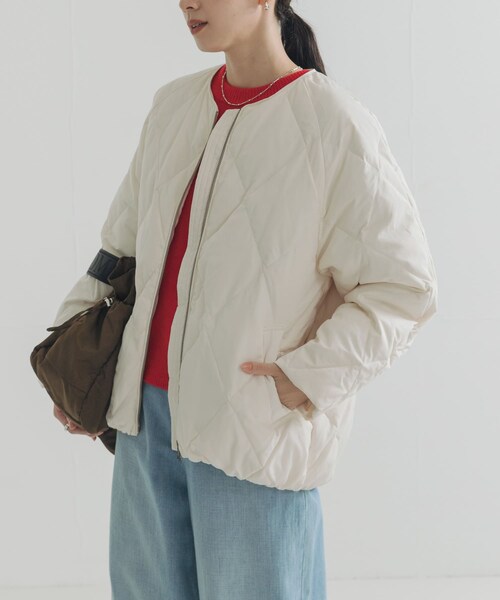 URBAN RESEARCH(アーバンリサーチ)の「コクーンキルティングダウン(その他アウター・レディース・OFF WHITE/BROWN/BLACK・S/Free)」の14枚目の写真