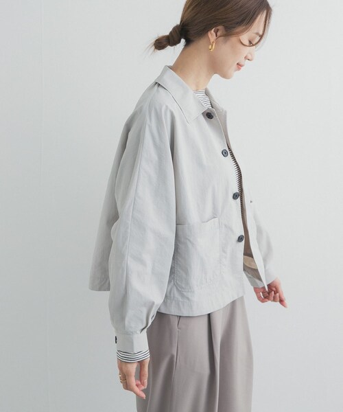 URBAN RESEARCH DOORS（アーバンリサーチドアーズ）の「DANTON　DOLMAN SLEEVE JACKET（テーラードジャケット・レディース・BEIGE/BLUE/GREIGE・36）」の13枚目の写真